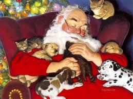 Image result for Christmas Santa paintings
