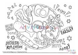 Head over to classroom doodles for more name template coloring pages. Seder Plate Colouring Page