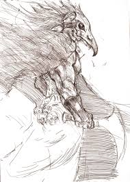 Pictures of egyptian vulture drawing and many more. Artstation Egyptian Vulture God Human Form Quick Sketch In Pen Brian Katz