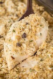 No Peek Chicken And Rice Super Easy Dinner Recipe Chicken Breasts Rice Cream Of Chicken Soup Cream Of Mushroom Easy Rice Recipes Yummy Casseroles Recipes