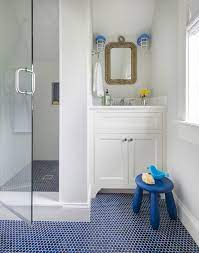 Digs Design Company Penny Tiles Bathroom Bathroom Flooring Bathroom Floor Tiles