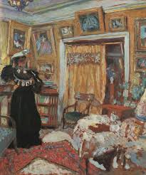 Edouard Vuillard Interieur La Dame En Noir Circa 1904 Oil On Board 28 X 24 In 73 X 61 7 Cm Estimate 600 0 Edouard Vuillard Painting French Paintings