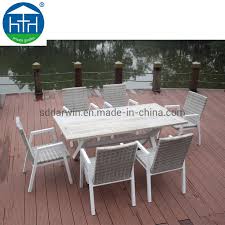 With the right furniture, you can extend your living space to the outdoors and will love spending your time outside. China Garden Poly Wood Restaurant Table And Chair Furniture Patio Modern Outdoor Dining Set China Garden Rattan Table Wicker Dining Set