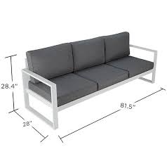 Real Flame Baltic 3 Seat Outdoor Sofa Qvc Com Diy Sofa Mobel Sofa Sofa Design