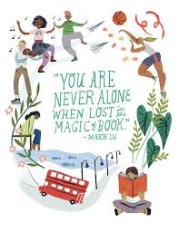 You Are Never Alone When Lost In The Magic Of A Book Marie Lu Free Poster Printables Reading Posters Book Quotes