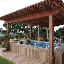 An Endless Pool For Al Fresco Swimming In Partial Shade Swimming Pool Shade Pergola Endless Pool