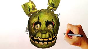 Tons of awesome springtrap wallpapers to download for free. How To Draw Springtrap From Five Nights At Freddy S Fnaf Step By Step Drawing Lesson Youtube