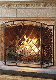 Shop fireplace screens and personalize your home with pottery barn® today. Victoria Beveled Glass Fireplace Screen Frontgate Glass Fireplace Glass Fireplace Screen Stained Glass Fireplace Screen