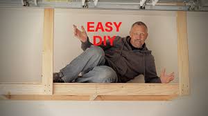Diy Hanging Garage Shelves Youtube In 2020 Hanging Garage Shelves Garage Storage Shelves Garage Hanging Storage