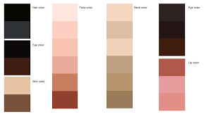 Asian Skin Color Chart Skin Colour Chart