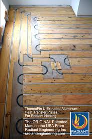 Thermofin U Extruded Aluminum Heat Transfer Plates Are The Original Radiant Heating Products Radiant Floor Heating Hydronic Radiant Floor Heating Radiant Heat