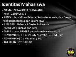 We did not find results for: Novalinda Surya Anis 2102406619 Kualitas Materi Buku Teks Bahasa Jawa Smp Kelas Ix Basaku Basamu Basa Jawa Terbitan Pusakamas Ppt Download