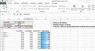 Le nombre moyen d'heures annuelles travaillées désigne, pour une période annuelle donnée, le nombre total d'heures sont dites effectivement travaillées les heures de travail ordinaires des travailleurs à plein temps, à temps partiel et saisonniers, les heures supplémentaires rémunérées ou. Excel Calcul Des Heures Et Mise En Forme Conditionnelle Youtube