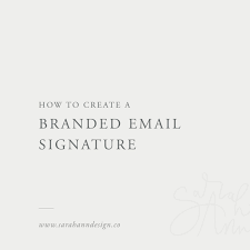 Black And White Email Signature How To Create A Branded Email Signature For Creative Entrepreneurs Email Branding Email Signatures Email Signature Templates