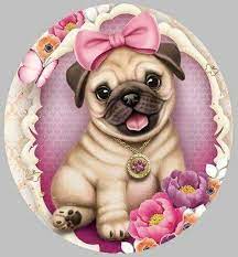Pin By Marcio S Santos On Deocupage Cute Dogs Pug Dog Cartoon Dog