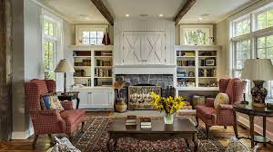 Custom modern bookcase designs around fireplace. Beautiful Living Rooms With Built In Shelving