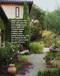 Sunset Article Mediterranean Sun Gardens Loved This Garden Style And Article In 2020 Mediterranean Landscaping Mediterranean Garden Design Tuscan Landscaping