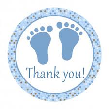 There's a handful of designs. Printable Cute Blue Brown Polka Dots Baby Feet Thank You Tags Baby Shower Party
