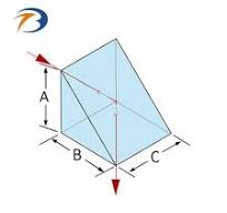 Prisma de ángulo recto de vidrio óptico, 10mm divisor de haz ...