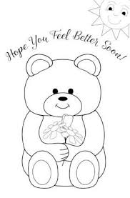 Printable Get Well Cards For Kids To Color Tavsanciklar