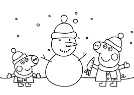 Nickelodeon christmas coloring pages kaigobank. Printable Peppa Pig Christmas Coloring Pages Coloring And Drawing