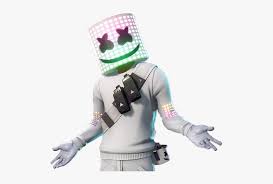 Marshmello is a battel royales skin set outfit, it has a big marshmallow shape head with an x for eyes and a curve for the mouth. Fortnite Marshmello Skin Sticker By Meli Marshmello Fortnite Extended Set Hd Png Download Kindpng