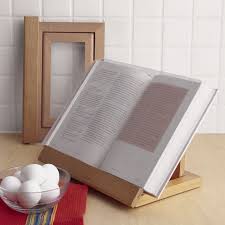 Cookbook Stand Crate And Barrel In 2020 Cook Book Stand Cookbook Stand Diy Cookbook Holder Book Stands