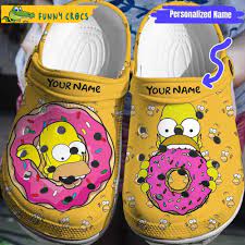 Custom Simpsons Crocs Clog Shoes - Discover Comfort And Style Clog Shoes  With Funny Crocs