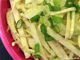 Combine the thinly sliced fennel and either arugula or watercress (i used baby watercress here) together in a large bowl. Fennel Jicama Slaw The Hungry Mouse