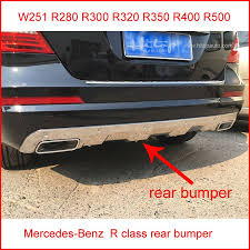 For Ben Z W251 R Class W251 R Class R280 R300 R320 R350 R400 R500 Rear Stainless Steel Bumper Skid Plate Iso Quality Supplie Bumpers Stainless Steel Stainless