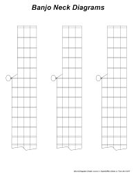 61 Genuine 5 String Banjo Fretboard Chart