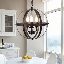 Instead, design professionals do choose different lighting fixtures that complement each other. Goodyi 4 Light Rustic Chandeliers Black Pendant Light Orb Chandeliers Industrial Metal Farmhouse Light Fixture Spherical Shade For Kitchen Island Dining Room Globe Ceiling Hanging Light Lighting Ceiling Fans Ceiling Lights Emosens Fr