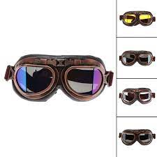 Motorcycle Goggles Glasses Vintage Motocross Classic Goggles Retro Aviator Pilot Cruiser Steampunk Atv Bi Motorcycle Goggles Vintage Motocross Retro Motorcycle