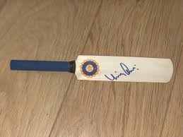 Kohli was a combination of perfect technique, princely flamboyance and a. Virat Kohli Hand Signed India Mini Cricket Bat Exact Catawiki