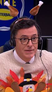 It's Thanksgiving, and Stephen is serving up a hot dish of chaos. 🦃 Share  your funniest (or worst) Thanksgiving mishap in the comments! #Colbert  #Thanksgiving #Turkey #Throwback