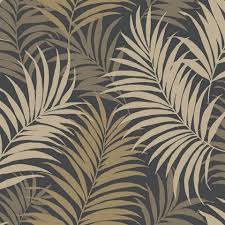 With so much versatility in colors, textures, and styles, the tropical peel and stick wallpaper collection is the perfect choice to create a fresh and modern decor. Ln10110 Black Grey Beige Tropical Large Palm Leaf Wallpaper