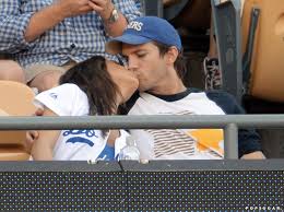 It all started with a new interview on dax shepard and monica padman's podcast, armchair expert, during which mila admitted she and ashton don't wash their two kids every day. Mila Kunis And Ashton Kutcher La Dodgers Game Pda Pictures Popsugar Celebrity