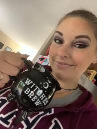 Finished clown circus cup for birthday