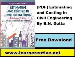Every week, we share a number of downloads for all platforms to help you get things done. Pdf Estimating And Costing In Civil Engineering By B N Dutta Iit Jee Neet Materials Engineering Notes
