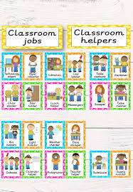 Classroom Jobs Job Chart Polka Dot