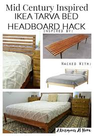 Mitte Des Jahrhunderts Inspiriert Ikea Tarva Bett Kopfteil Hack Headboards For Beds Ikea Bed Ikea Bed Headboard