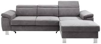 Wohnlandschaft In Textil Grau