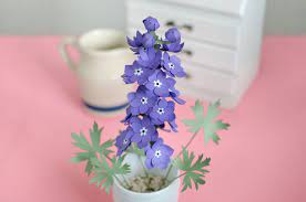Featured Image For Paper Delphinium 122549 Paper Flowers Delphinium Small Flower Pots