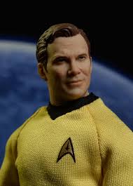 Review and photos of Mezco Captain Kirk Star Trek One:12 Collective action  figure