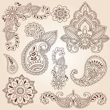 Henna Mehndi Doodles Paisley Design Elements Wall Mural Pixers We Live To Change Henna Doodle Henna Designs Henna Tattoo Designs