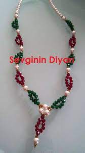 Sevginin Diyari Kristal Boncuklu Kolye Ve Yuzuk Modelleri Boncuklu Kolyeler Boncuk Suslu Takilar Boncuklu Bileklikler