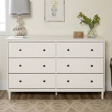White Solid Wood 6 Drawer Dresser In 2020 Solid Wood Dresser Wood Dresser White Dresser Bedroom