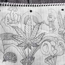 Download weed plant drawing and use any clip art,coloring,png graphics in your website, document or presentation. Trippy Stoner Drawing Ideas Happy Emotion