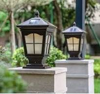 Solar Post Lamps Outdoor, Weather Resistant LED Landscape ...