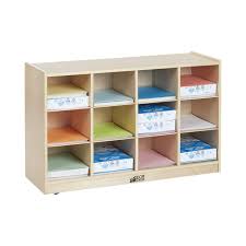 Plastic home storage organizer bin for furniture cubby storage set of 4, by mdesign. Ecr4kids Birch 12 Cubby Tray Cabinet Kids Toy Storage Orgaznier With Rolling Casters Hardwood Mobile Storage Cabinet For Classroom Preschool And Homeschool Supplies Buy Online In Botswana At Botswana Desertcart Com Productid 17753371